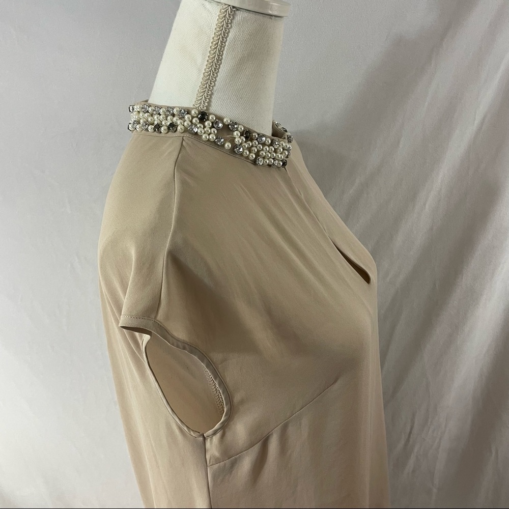 Bellatrix Jeweled Neckline Sleeveless top - Picture 13 of 14